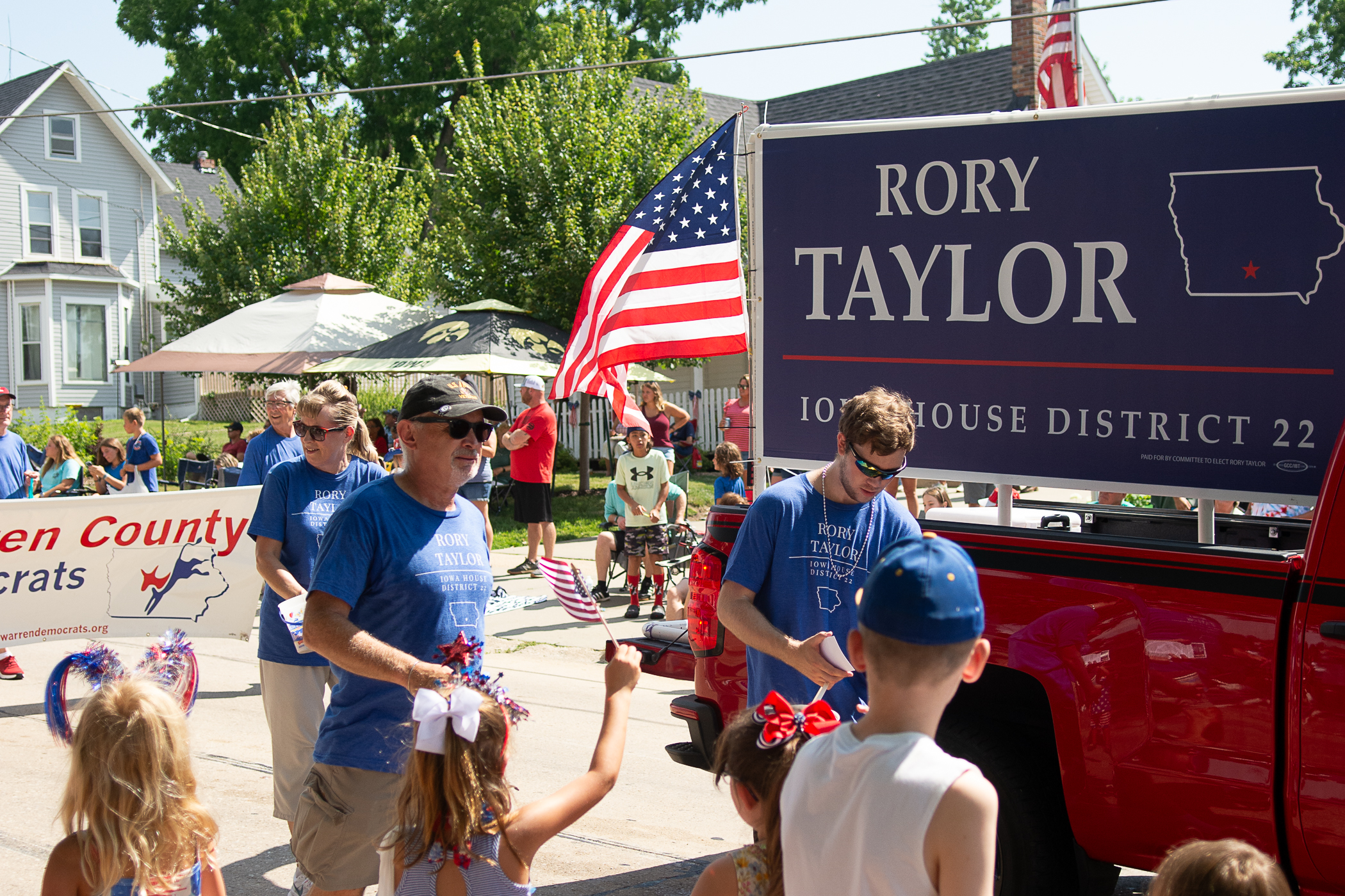 Rory Taylor in Norwalk's Fourth of July parade