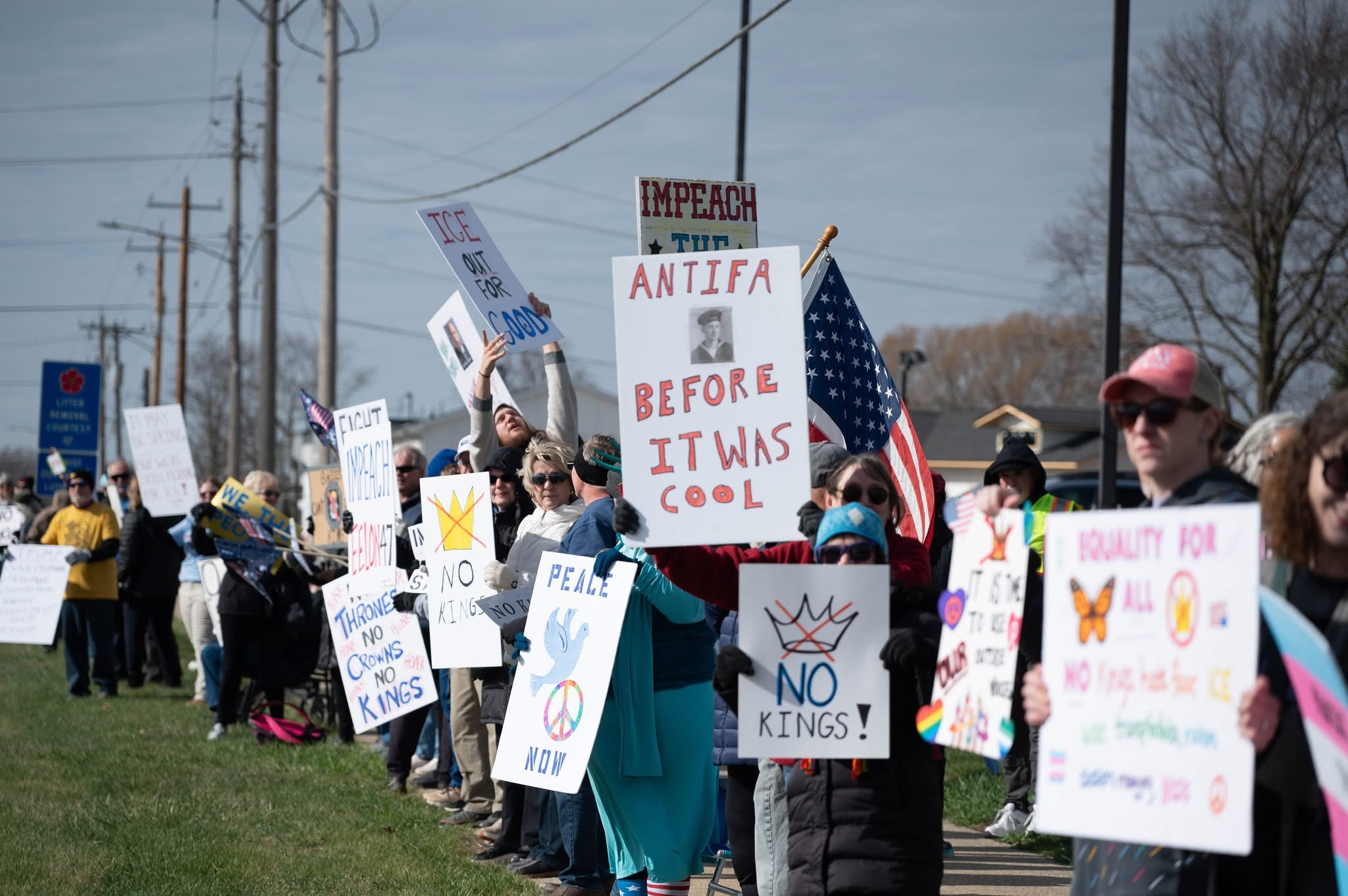 No Kings Rally in Norwalk